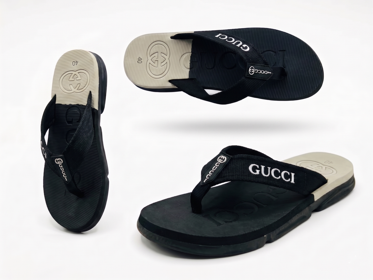 Premium Extra Soft Black G-U-C-C-I Slipper