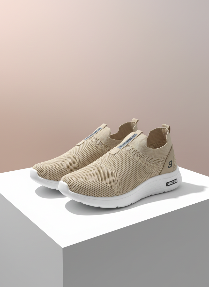 Skechers Premium Slip-Ons In Skin