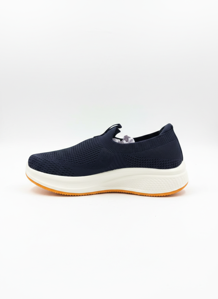 Skechers Hyper Burst Navy Slip-Ons 2.0