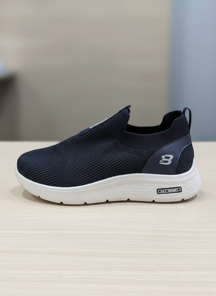 Skechers Premium Slip-Ons In Navy