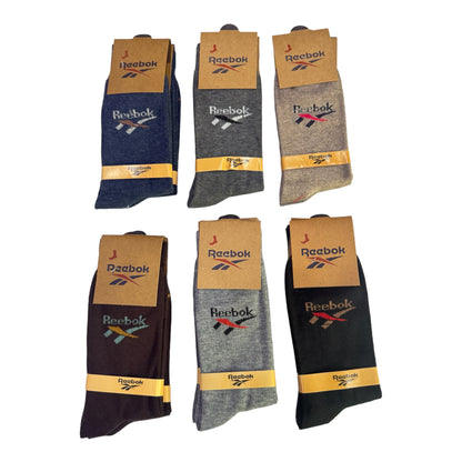 R-E-E-B-O-K Premium Full Length Socks (Pack of 12)