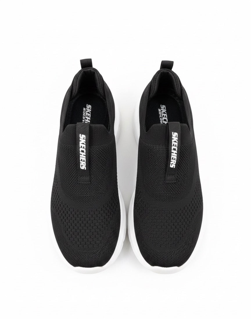 Skechers Knit Slip-On Comfort in Black