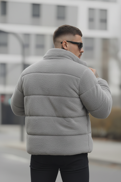 Men’s Sherpa Puffer - Grey