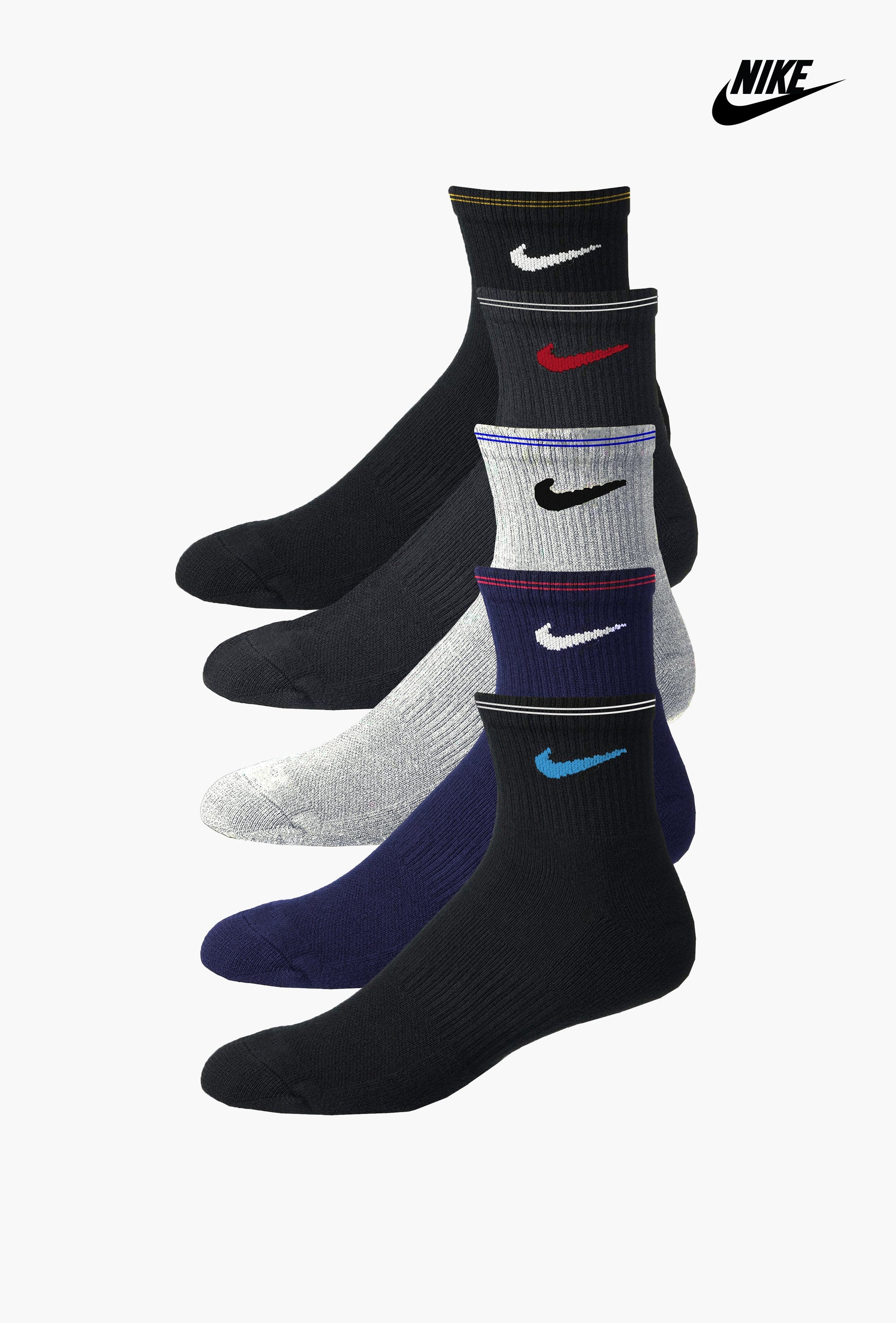 NIK Quarter Socks (Pack of 5) - FITSY