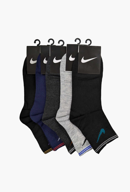 NIK Quarter Socks (Pack of 5) - FITSY