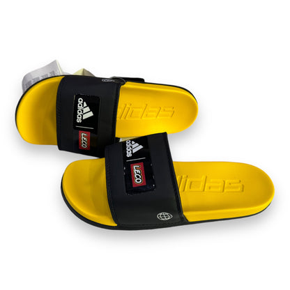 A-D-I-D-A-S Imported Premium Soft Yellow & Black Slides