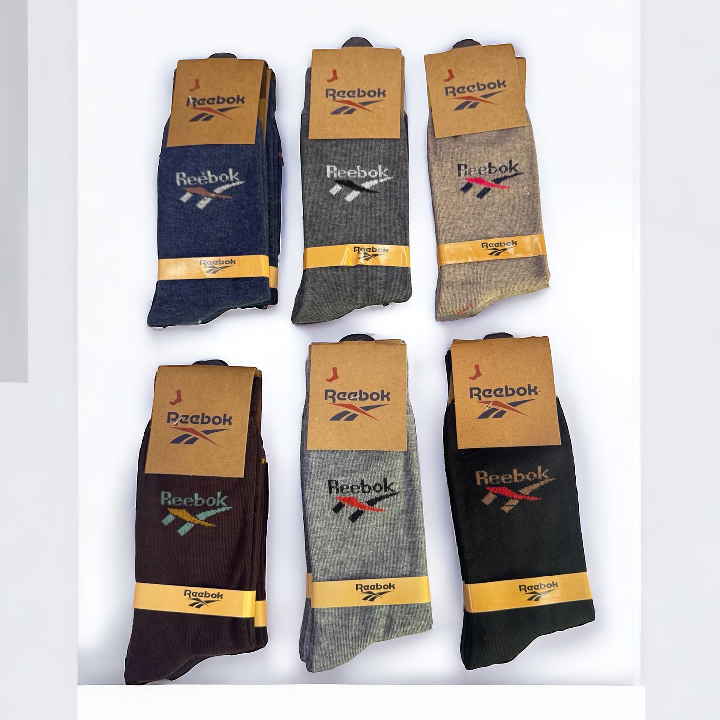 R-E-E-B-O-K Premium Full Length Socks (Pack of 12)