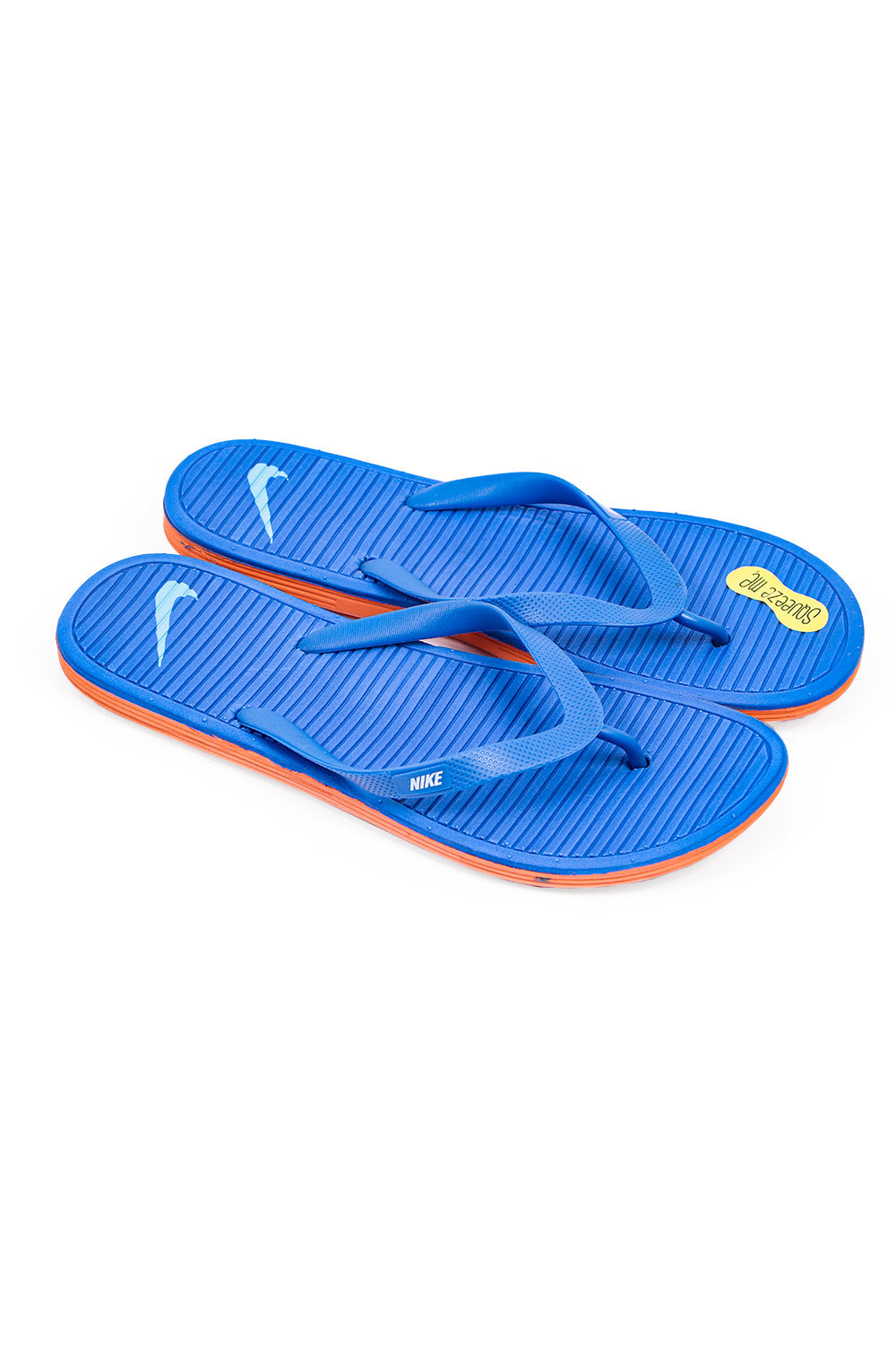 N-I-K-E Imported Soft Flip Flops In Blue