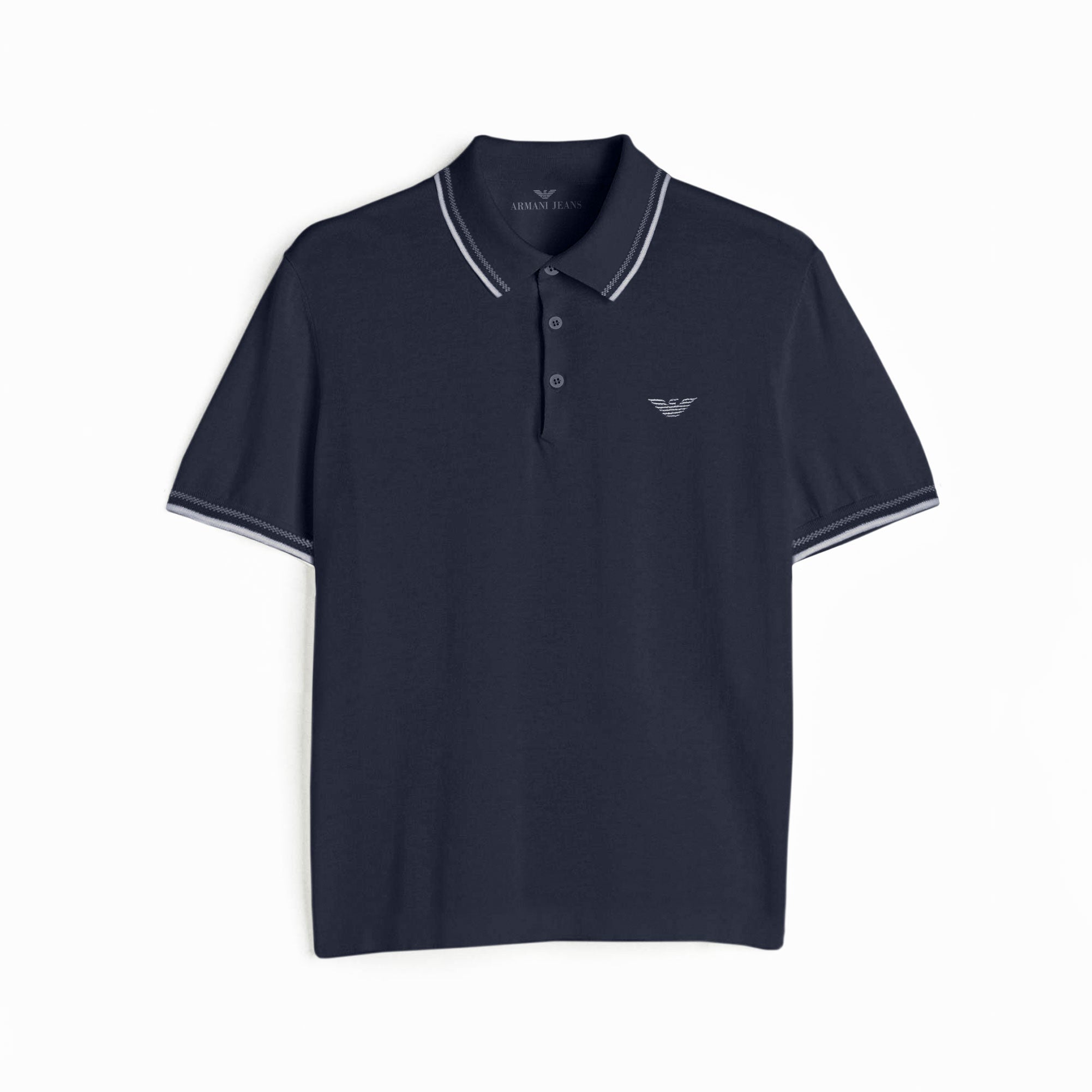 Armani polo black best sale