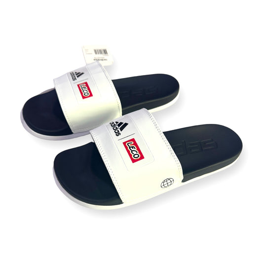A-D-I-D-A-S Imported Premium Soft White & Black Slides