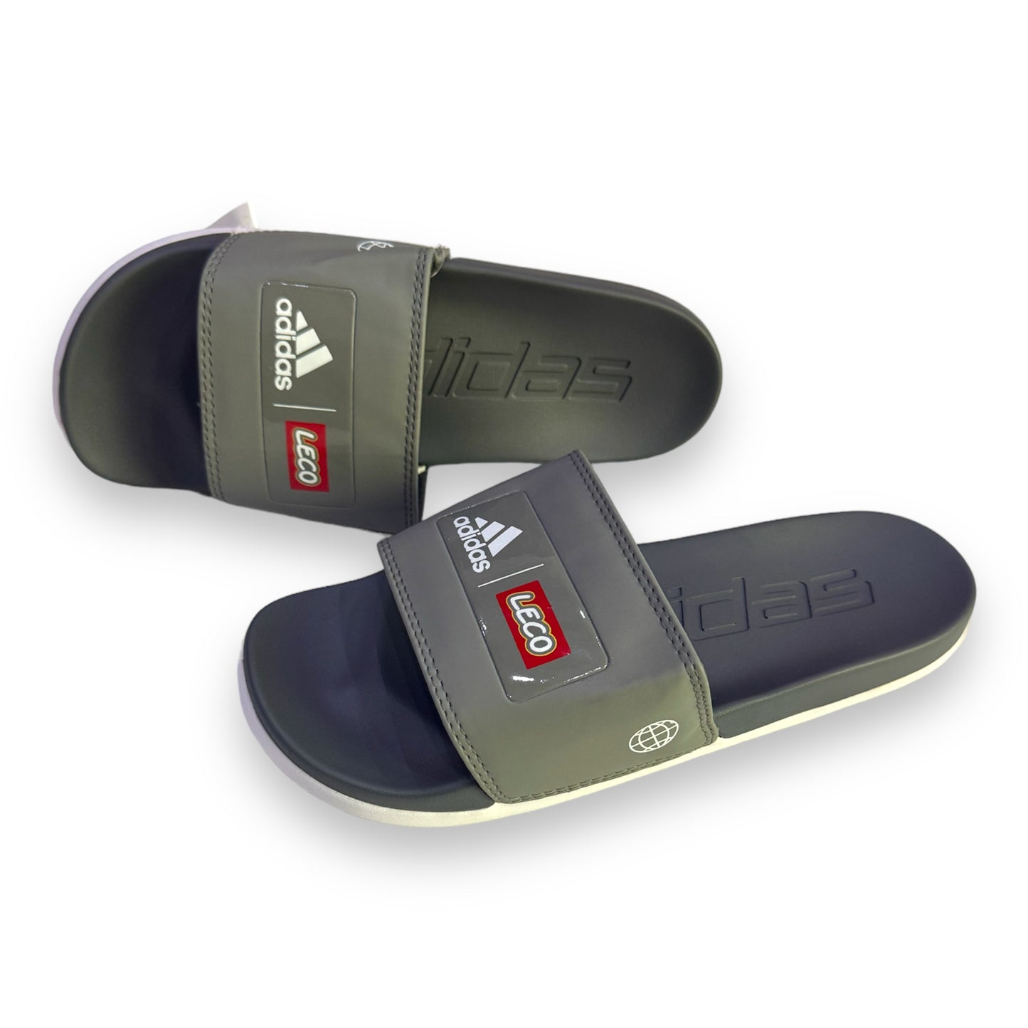 A-D-I-D-A-S Imported  Premium Soft Grey Slides