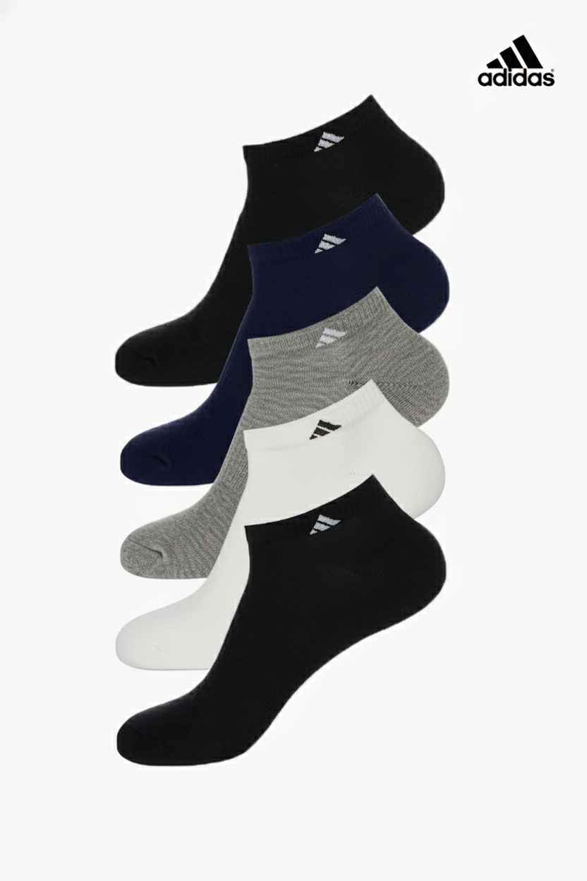A-D-I-D-A-S Ankle Socks (Pack of 5)