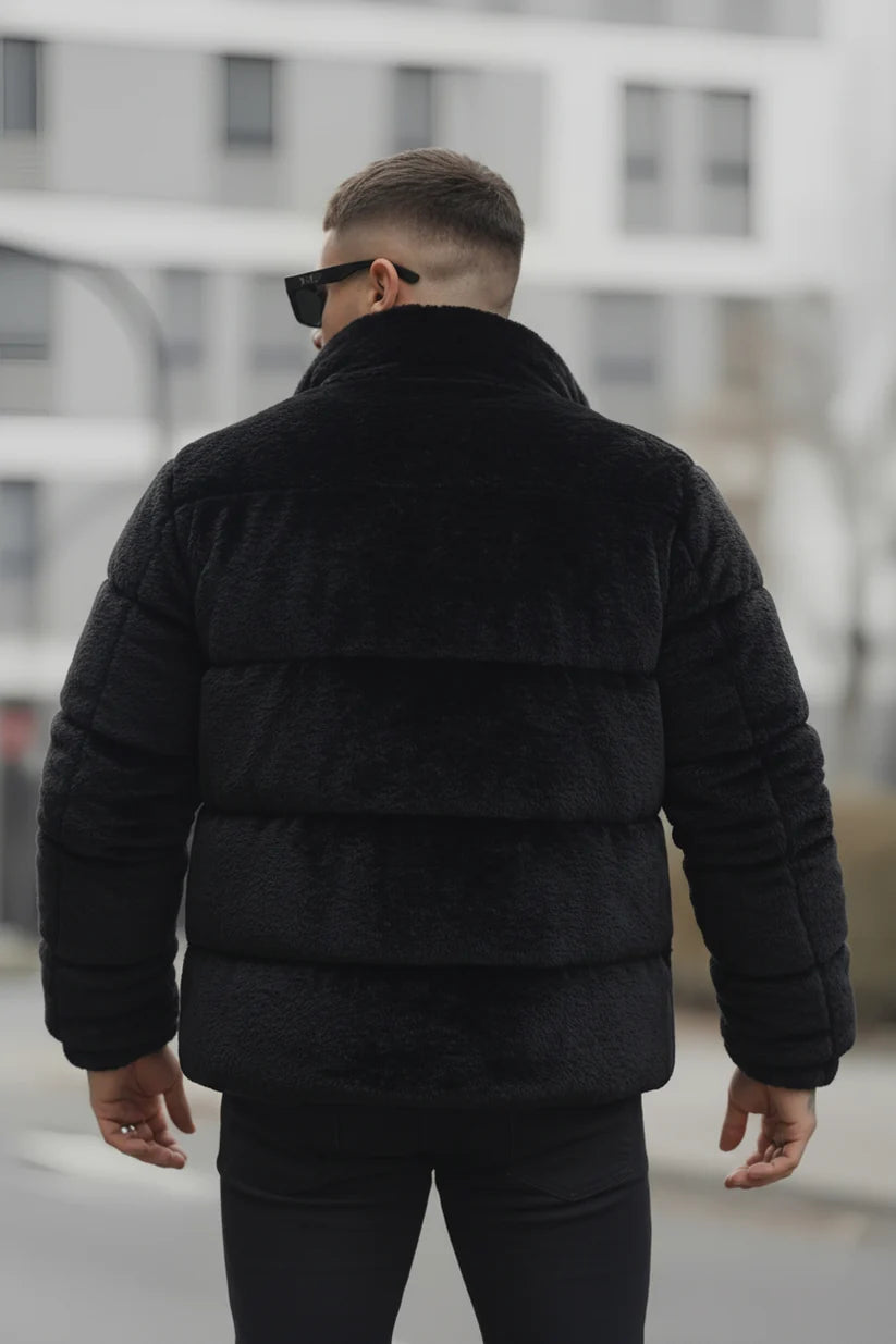 Men’s Sherpa Puffer - Black