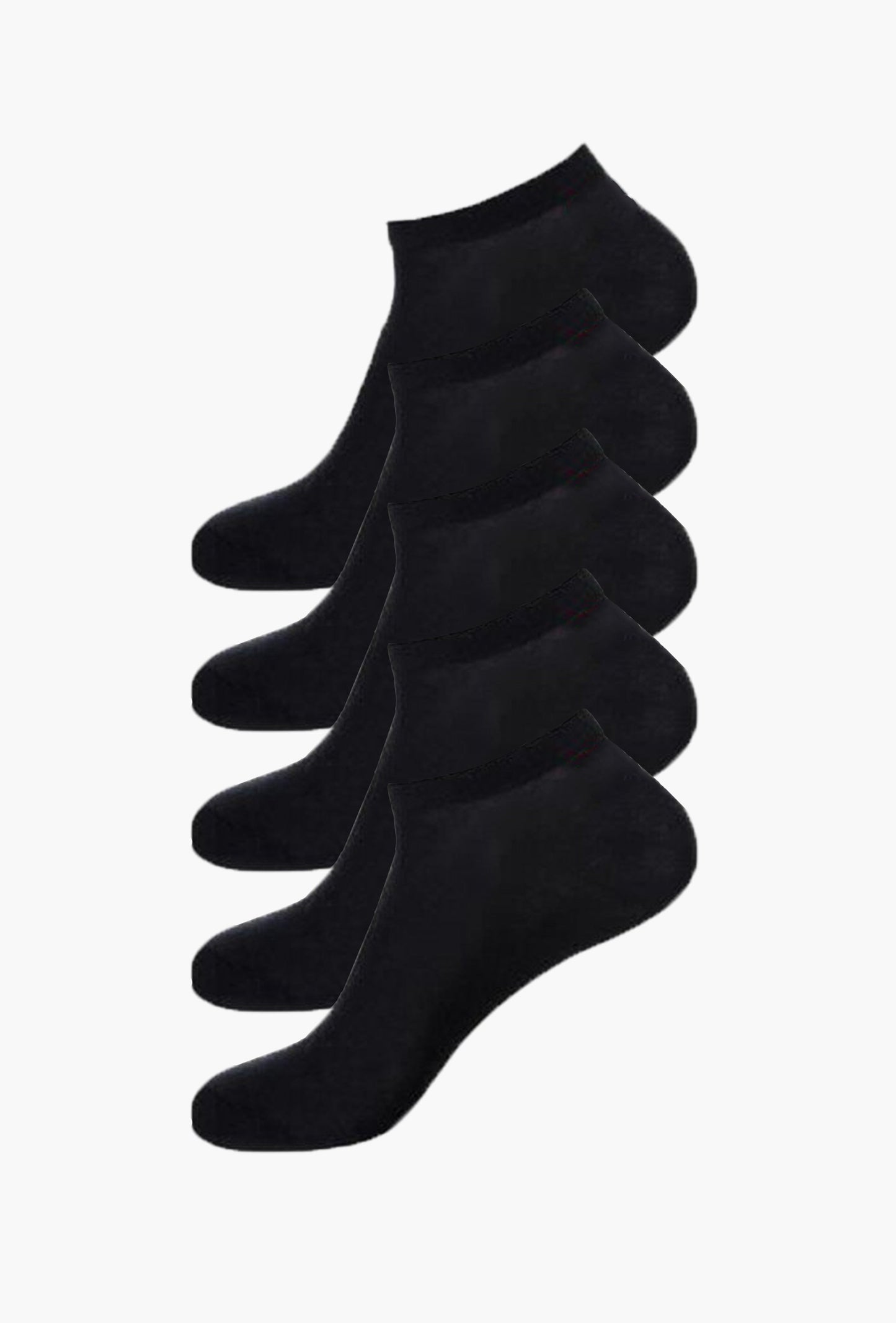 Black Ankle Socks (Pack of 5) - FITSY