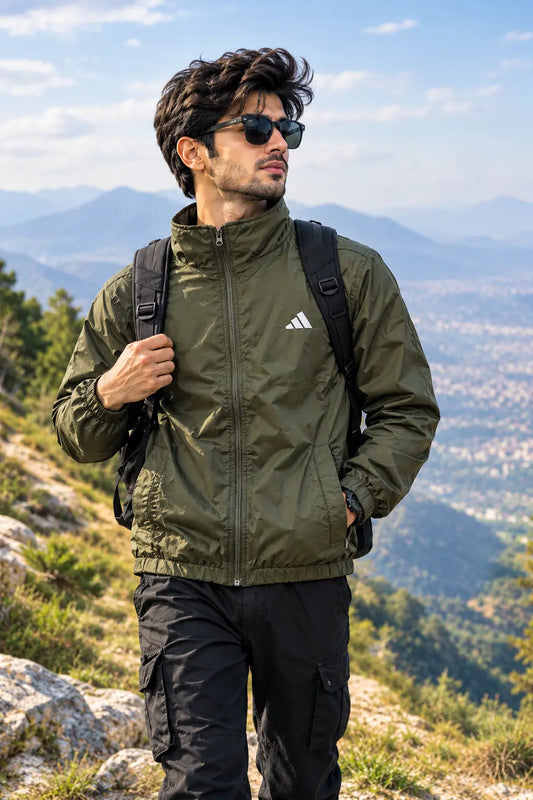 Adi Wind Breaker Jacket - Olive