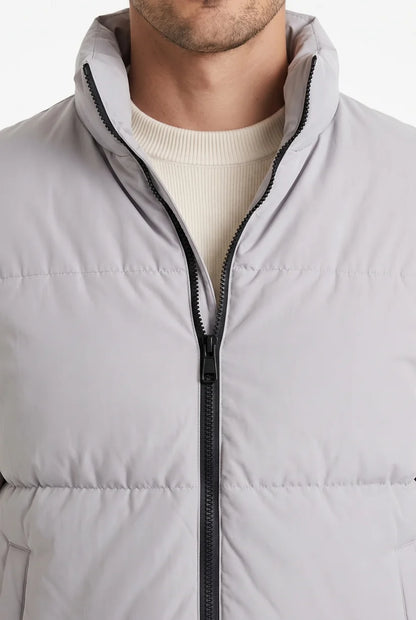 Z-A-R-A Puffer Jacket (Full Sleeves) - Silver
