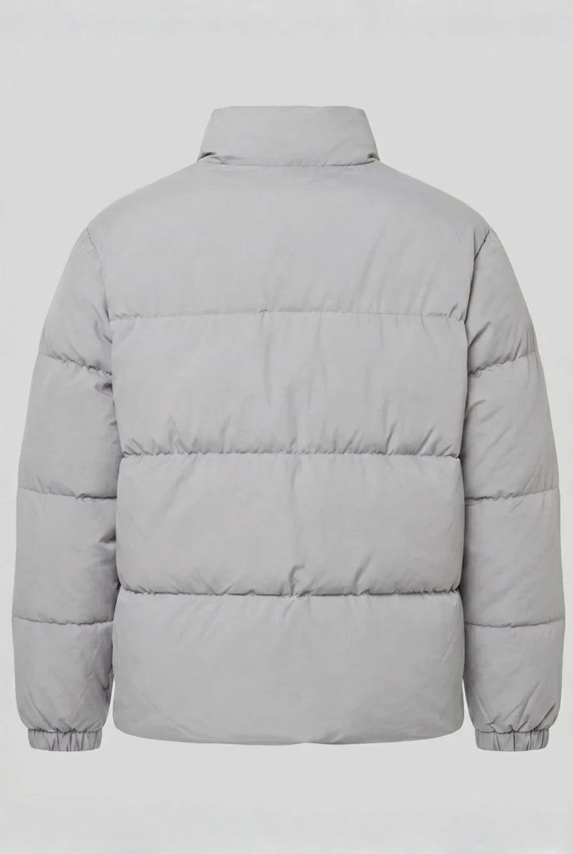 Z-A-R-A Puffer Jacket (Full Sleeves) - Silver