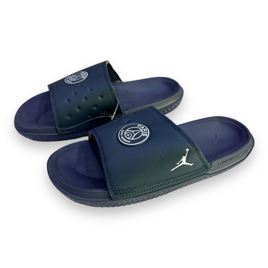 J-O-R-D-A-N Imported Premium High Sole Slides in Blue