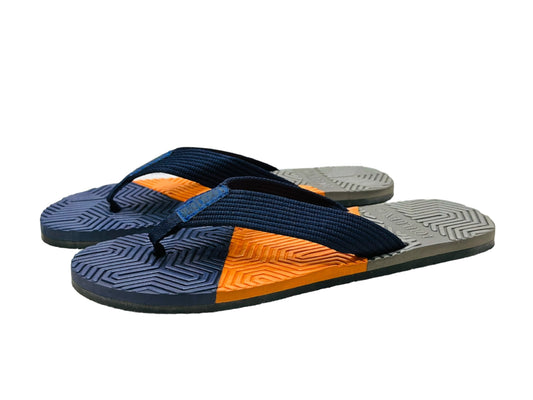 Blue & Orange Cross Slippers