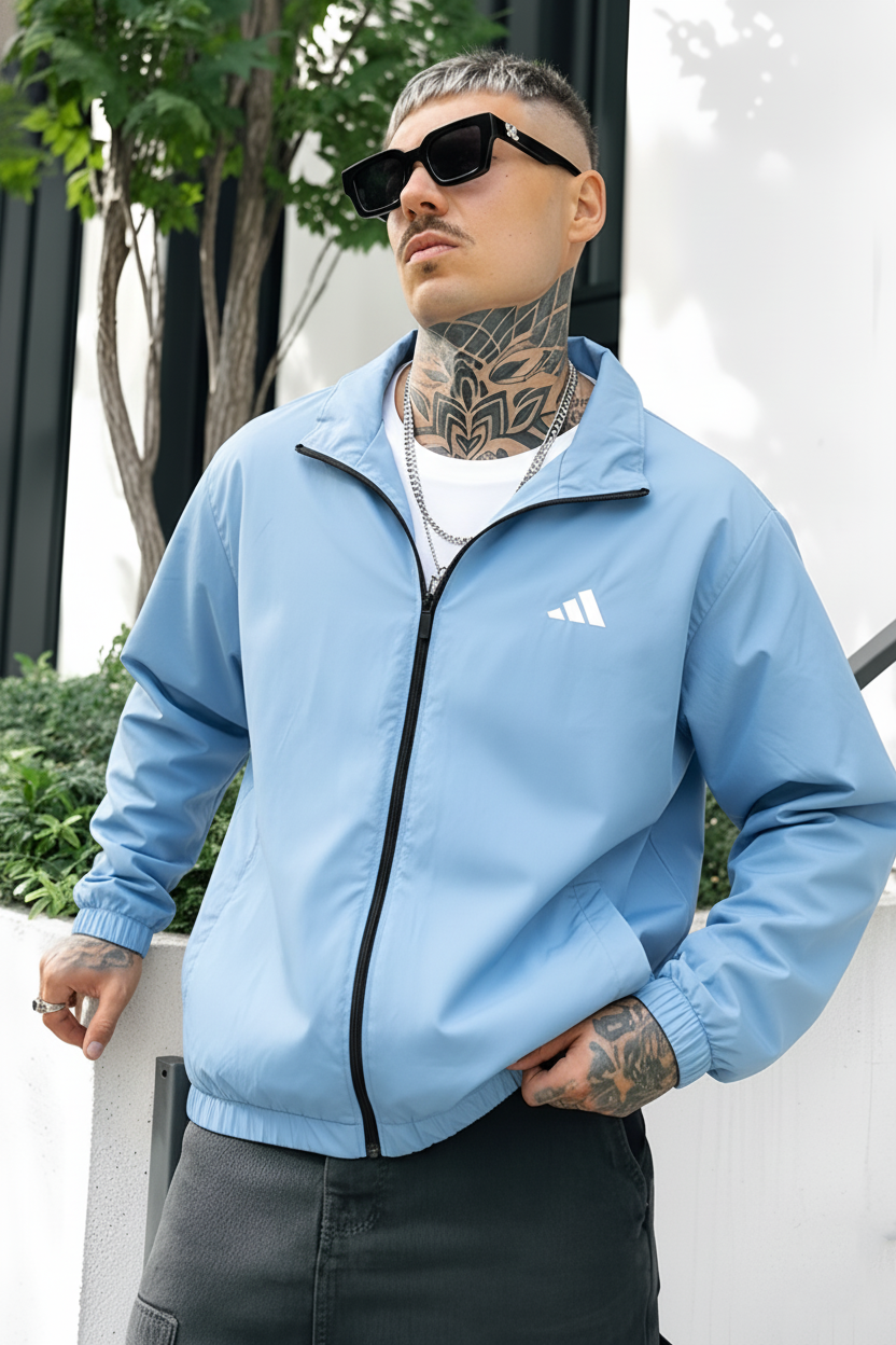 Adi Wind Breaker Jacket - Light Blue