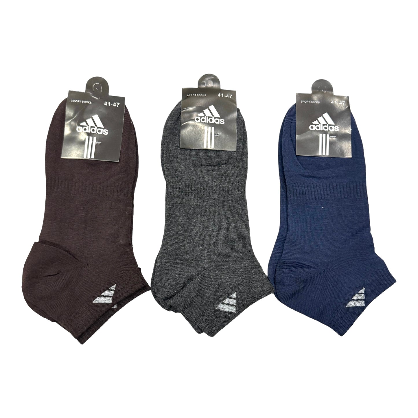 A-D-I-D-A-S Ankle Socks (Pack of 3)