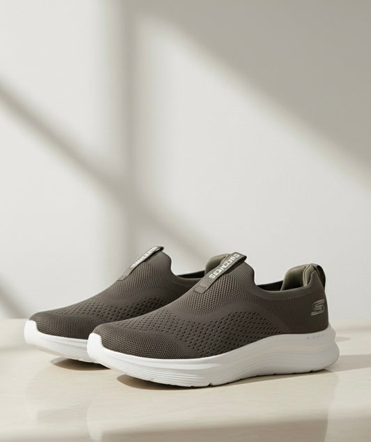 Skechers Knit Slip-On Comfort in Brown
