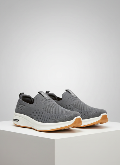 Skechers Hyper Burst Slip-Ons in Grey