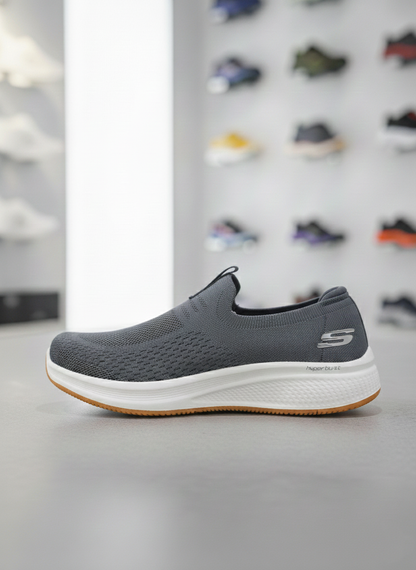 Skechers Hyper Burst Slip-Ons in Grey