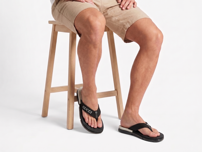 Premium Extra Soft Black G-U-C-C-I  Slipper