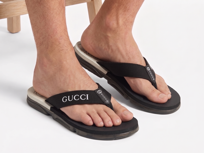 Premium Extra Soft Black G-U-C-C-I  Slipper