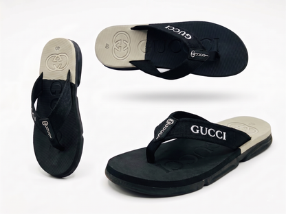 Premium Extra Soft Black G-U-C-C-I  Slipper