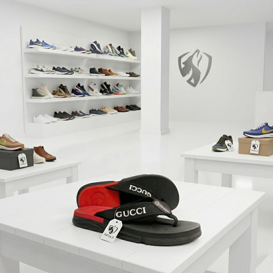 Premium Extra Soft Red G-U-C-C-I Cross Slipper