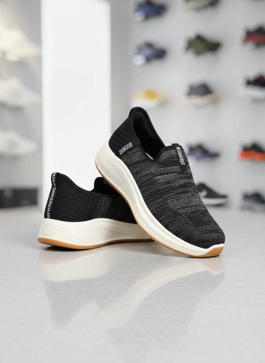 Skechers Premium Go-Walk Max Cushioning In Black