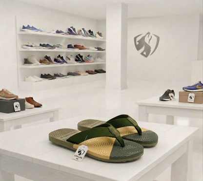 Multicolor Cross Slipper