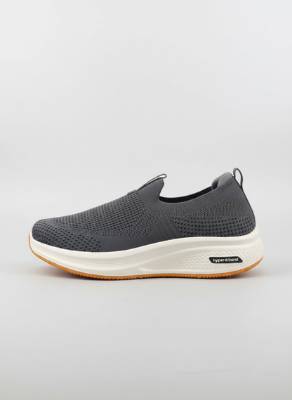 Skechers Hyper Burst Grey Slip-Ons 2.0