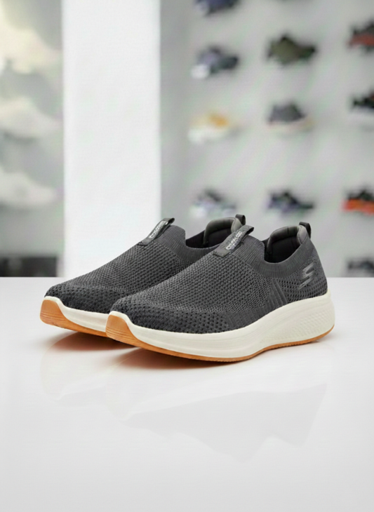 Skechers Hyper Burst Grey Slip-Ons 2.0