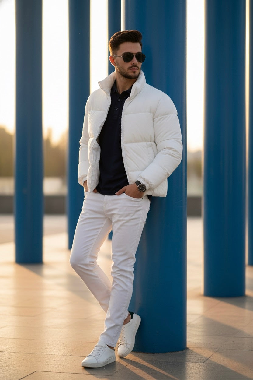 Mens - Puffer Jacket (Full Sleeves) - Black