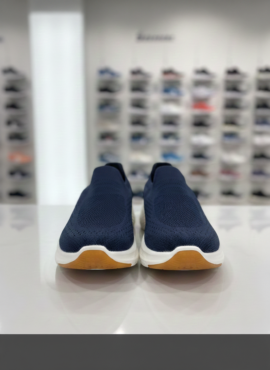 Skechers Hyper Burst Slip-Ons in Navy