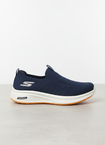 Skechers Hyper Burst Slip-Ons in Navy