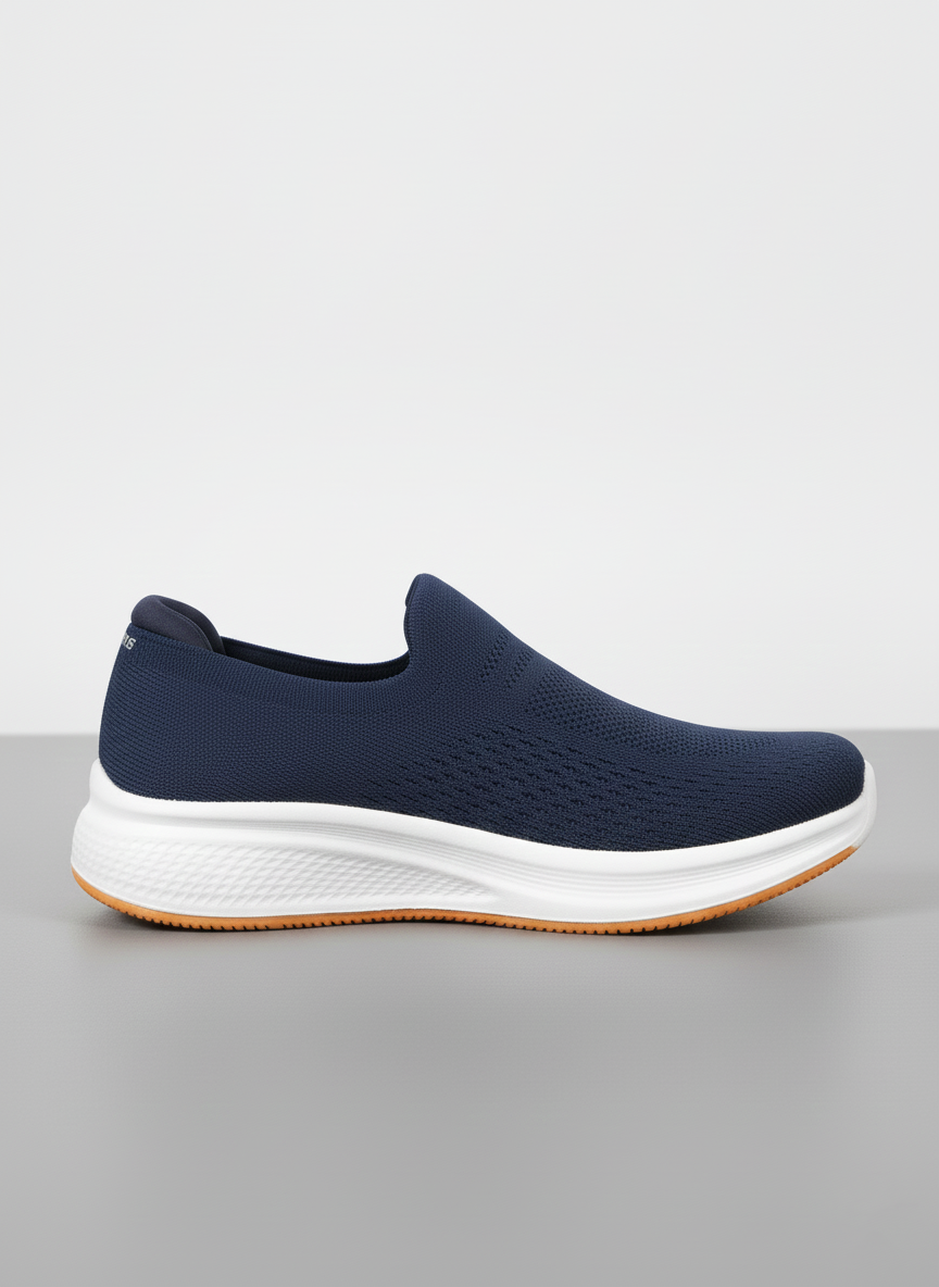 Skechers Hyper Burst Slip-Ons in Navy
