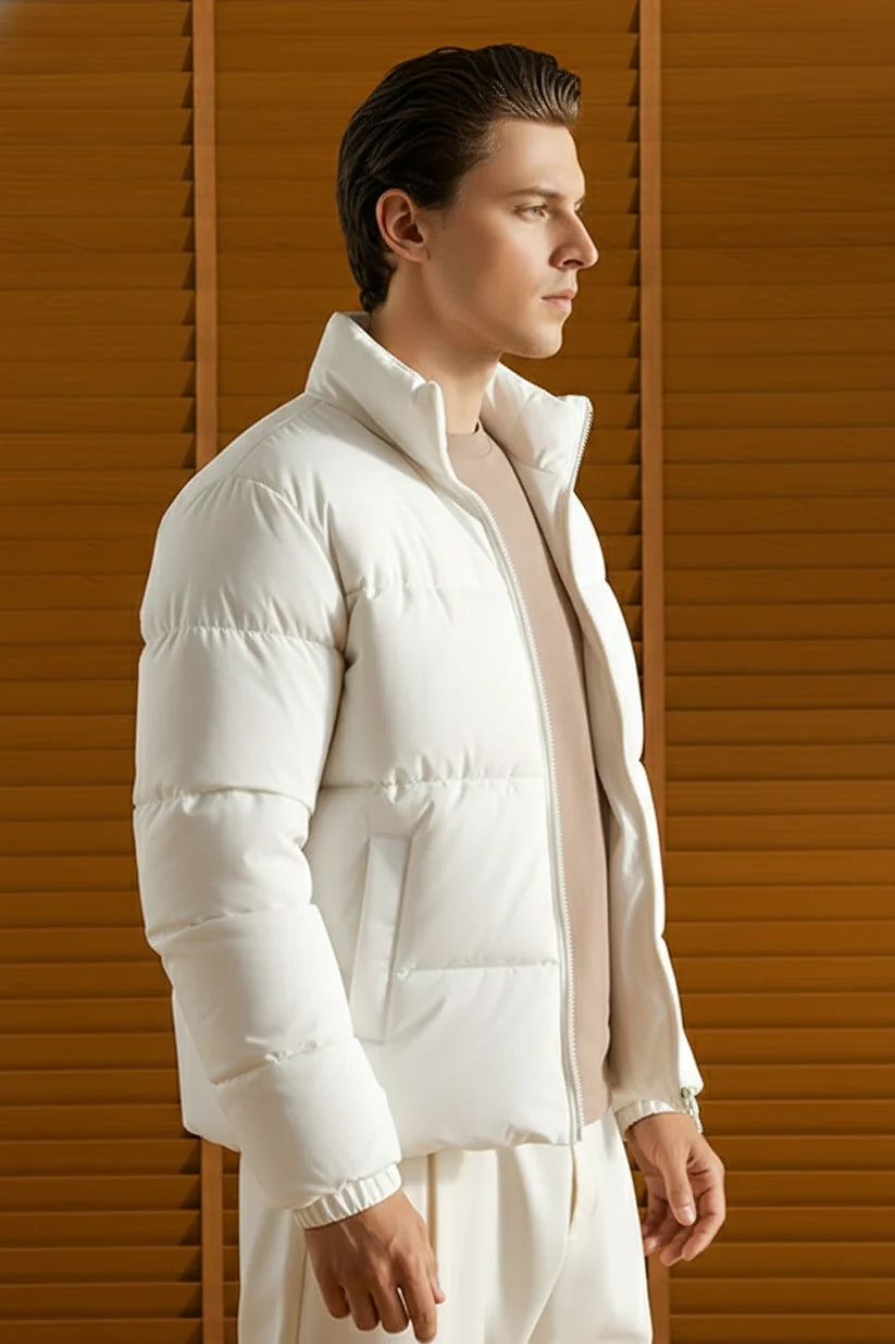 Z-A-R-A Puffer Jacket (Full Sleeves) - White