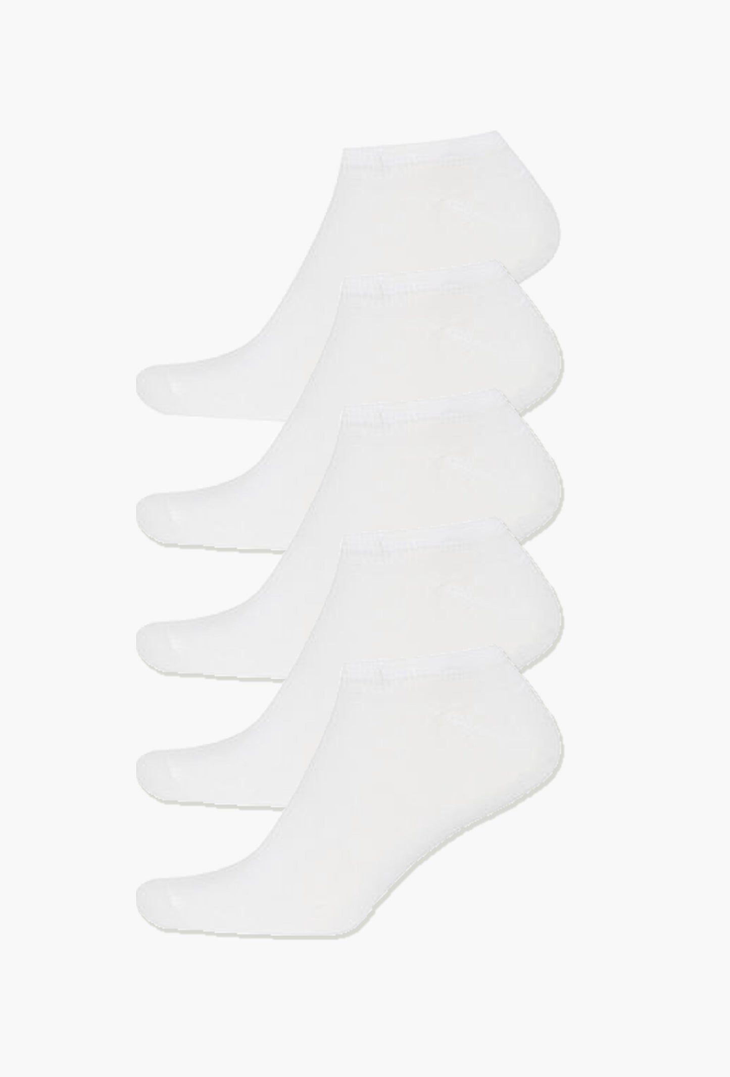 White Ankle Socks (Pack of 5) - FITSY
