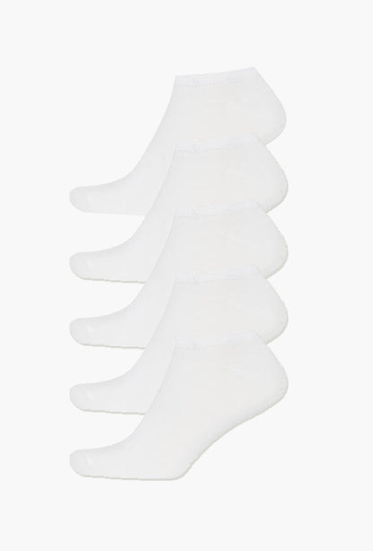 White Ankle Socks (Pack of 5) - FITSY