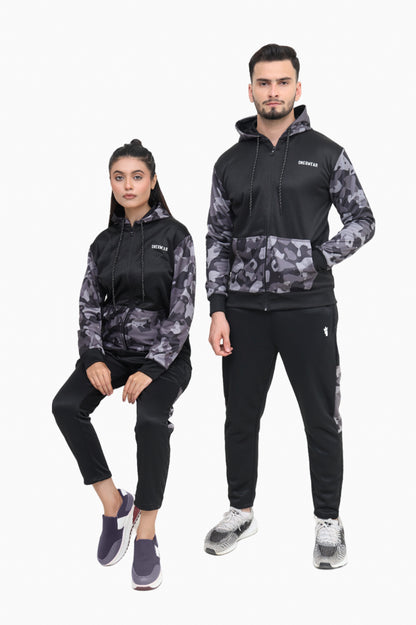 Black Camo Strike - Premium Winter Tracksuit