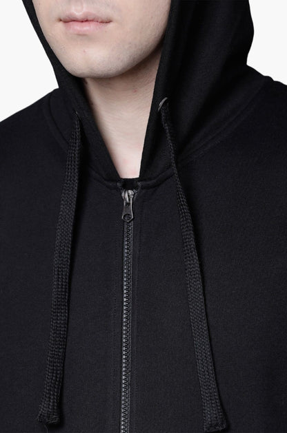 Premium Zipper Hoodie in Black