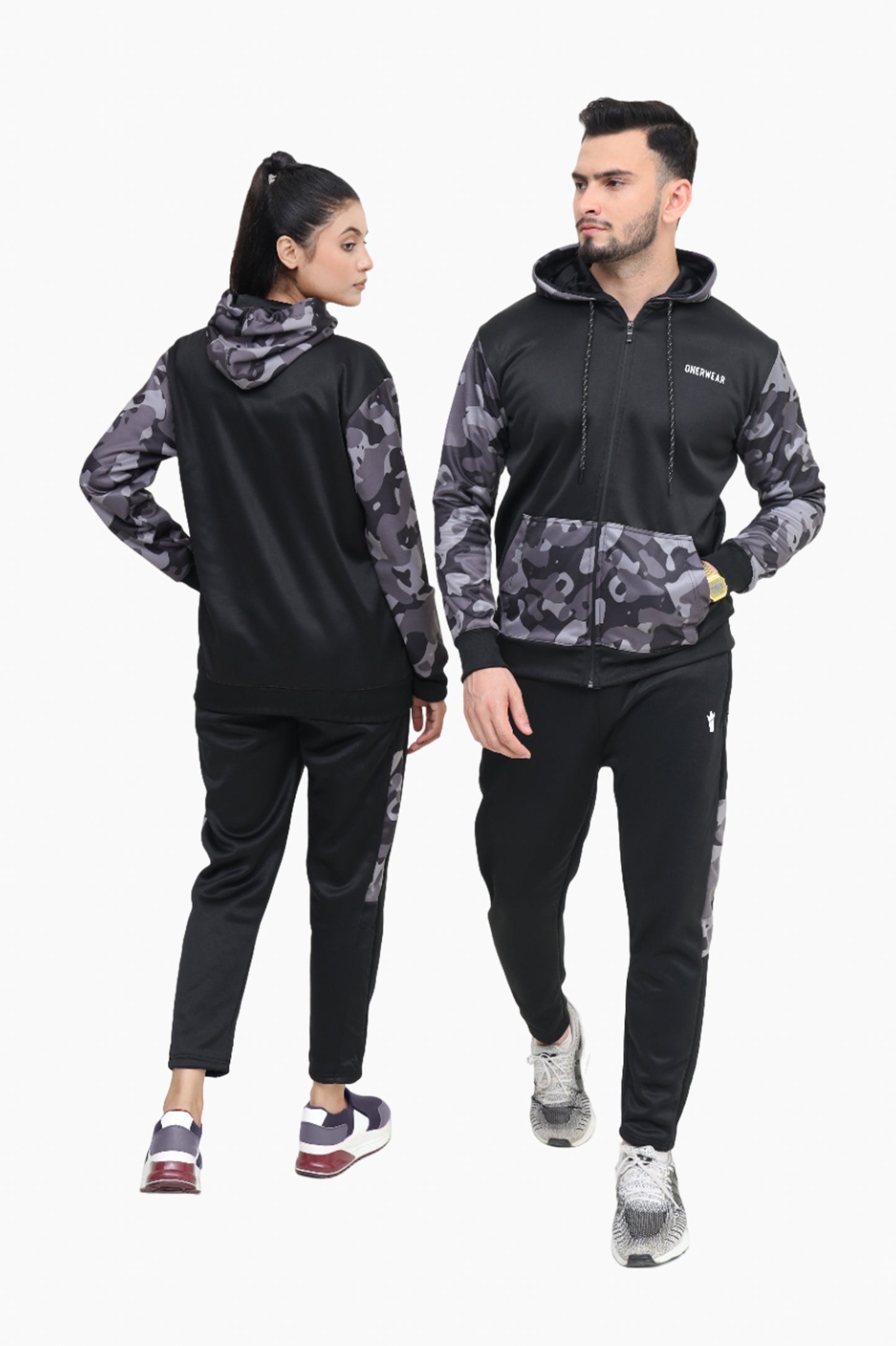 Black Camo Strike - Premium Winter Tracksuit