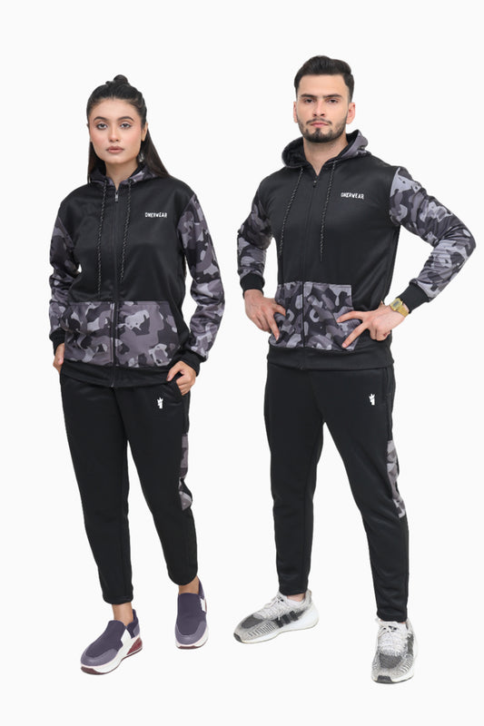 Black Camo Strike - Premium Winter Tracksuit