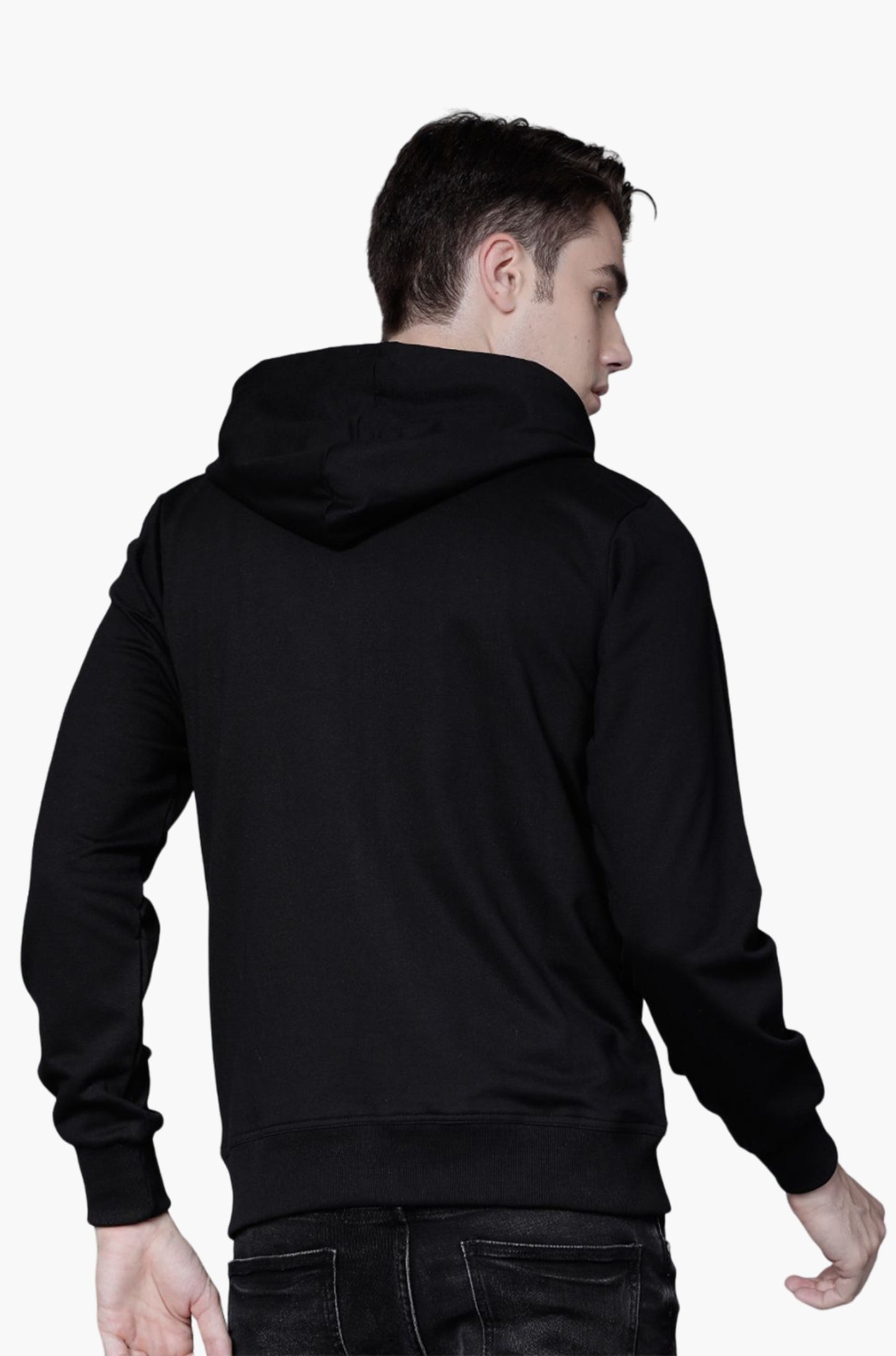 Premium Zipper Hoodie in Black