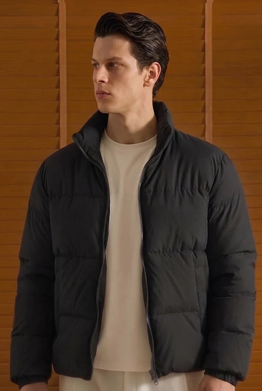 Z-A-R-A Puffer Jacket (Full Sleeves) - Black